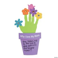 Hot Sale ???? “Why I Love My ???? Mother” Handprint Craft Kit - Makes 12 ????